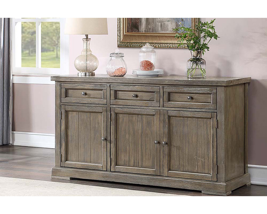 ACME Landon Server - Salvage Gray Finish