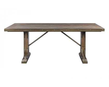 ACME - Raphaela Dining Table in Weathered Cherry