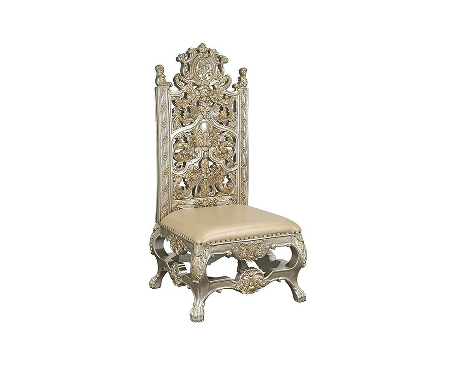 ACME - Danae Side Chair (Set-2) in Champagne/Gold