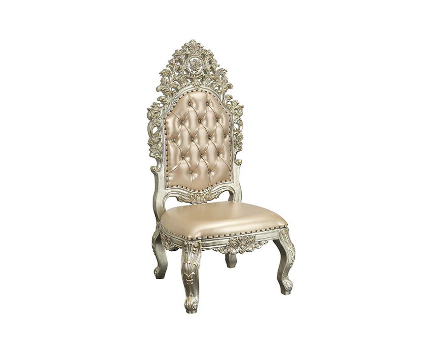 ACME - Sorina Side Chair (Set-2) in Antique Gold