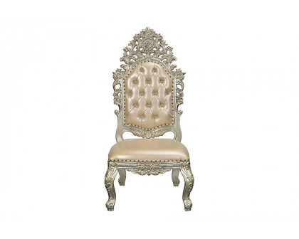 ACME - Sorina Side Chair (Set-2) in Antique Gold