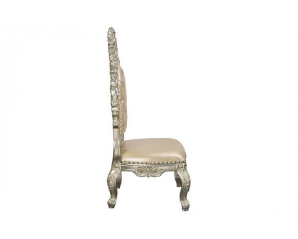 ACME - Sorina Side Chair (Set-2) in Antique Gold