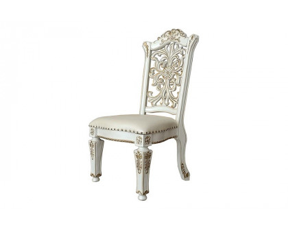 ACME Vendom Side Chair Set of 2 - Antique Pearl Finish DN01347