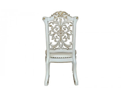 ACME Vendom Side Chair Set of 2 - Antique Pearl Finish DN01347