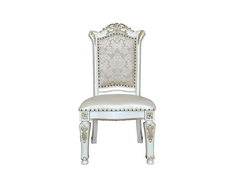 ACME Vendom Side Chair Set of 2 - Antique Pearl Finish DN01348