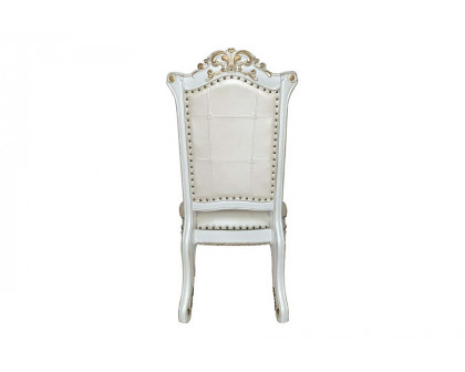 ACME Vendom Side Chair Set of 2 - Antique Pearl Finish DN01348