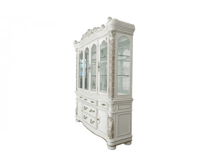 ACME - Vendome Buffet & Hutch in Antique Pearl