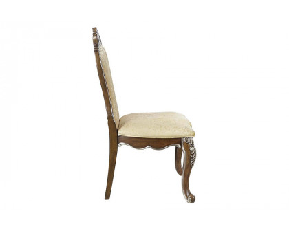 ACME - Latisha Side Chair (Set-2) in Antique Oak