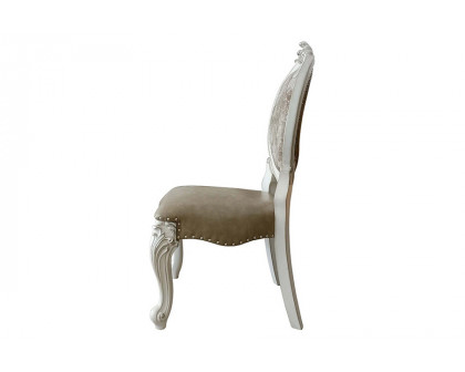 ACME Versailles Side Chair Set of 2 - Bone White Finish