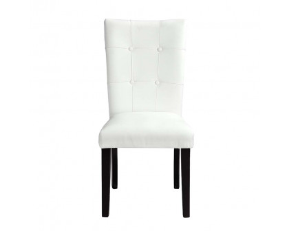 ACME - Hussein Side Chair (Set of 2) in White/Black