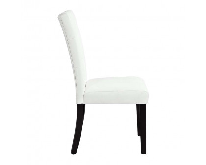 ACME - Hussein Side Chair (Set of 2) in White/Black