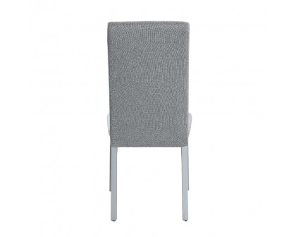 ACME - Lanton Side Chair (Set of 2) in Gray Linen/Antique White