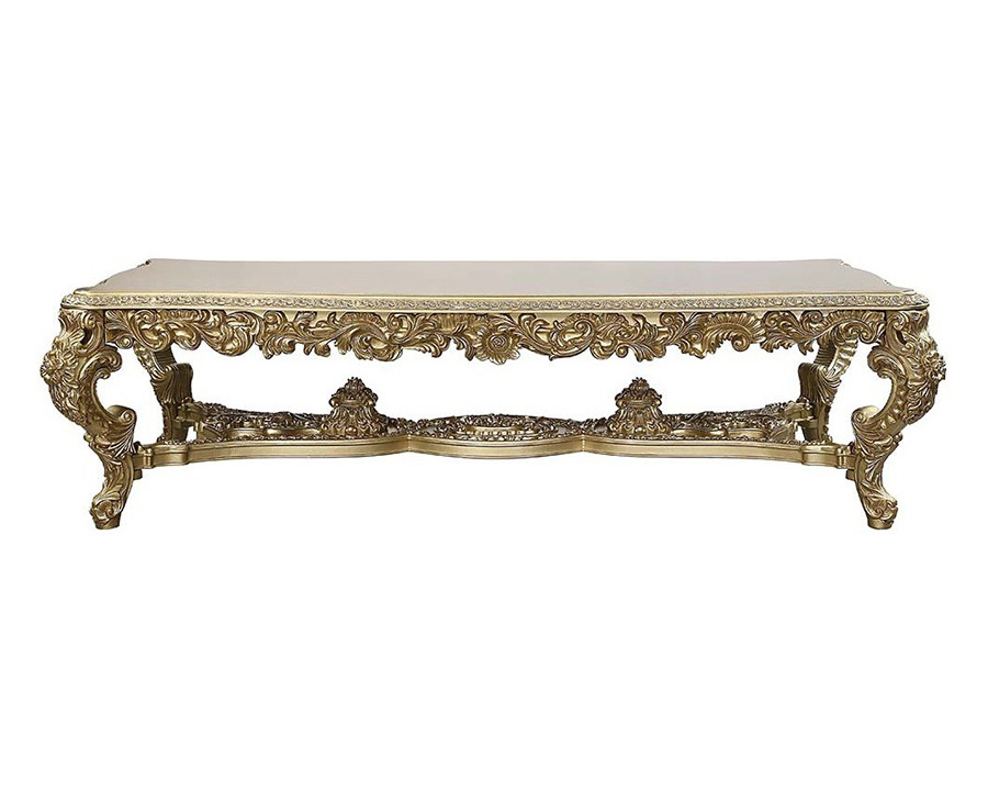 ACME - Bernadette Dining Table in Gold