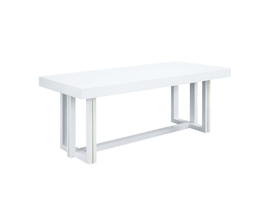 ACME - Paxley Dining Table in White High Gloss