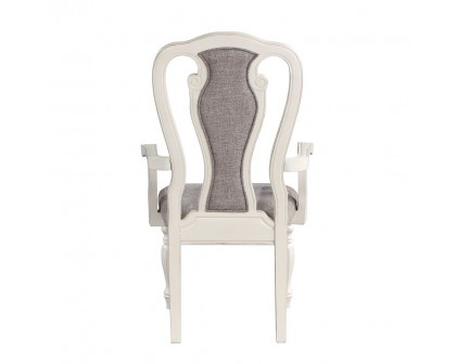 ACME - Florian Arm Chair (Set of 2) in Gray Antique White