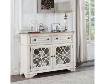 ACME - Florian Server in Antique White/Oak