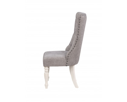 ACME - Florian Side Chair (Set of 2) in Gray Antique White (DN01683)