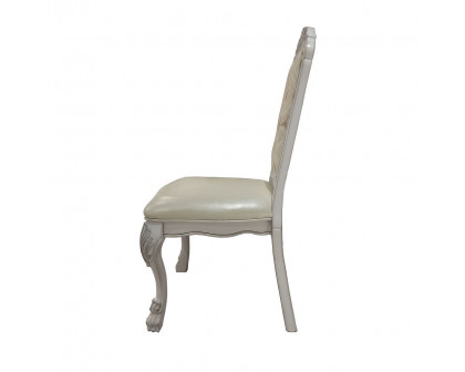 ACME Dresden Side Chair (Set of 2) - Synthetic/Bone White (DN01696)