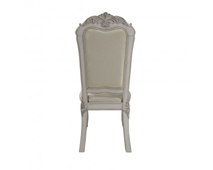 ACME Dresden Side Chair (Set of 2) - Synthetic/Bone White (DN01696)