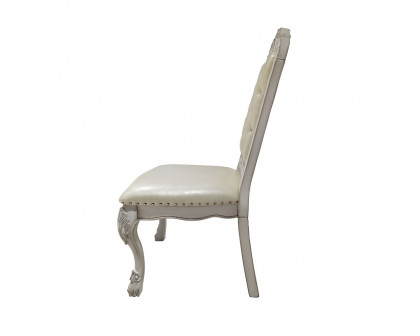 ACME Dresden Side Chair (Set of 2) - Synthetic/Bone White (DN01701)