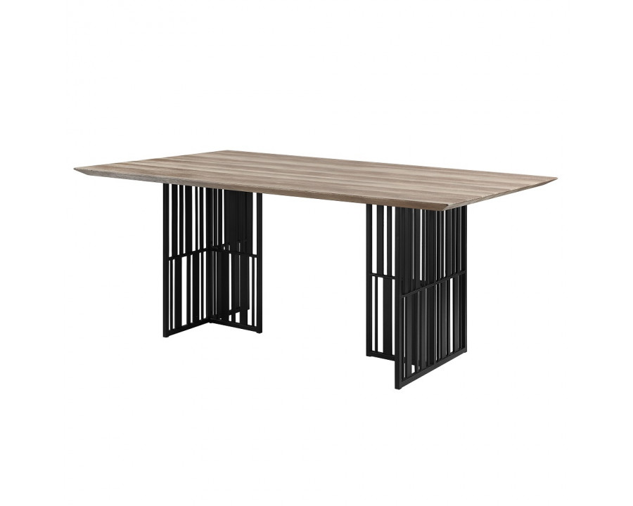 ACME - Zudora Dining Table in Antique Oak/Black (DN01757)