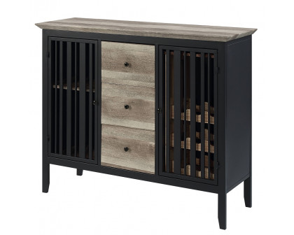 ACME - Zudora Server in Antique Oak/Sandy Black