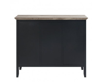 ACME - Zudora Server in Antique Oak/Sandy Black