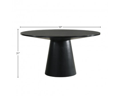 ACME - Froja Round Dining Table in Black