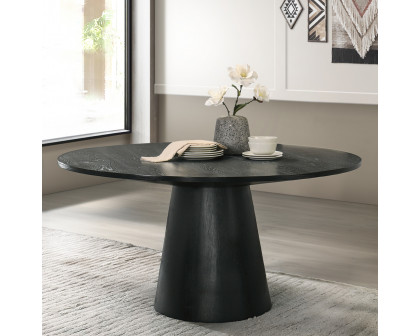 ACME - Froja Round Dining Table in Black