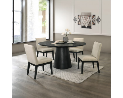 ACME - Froja Round Dining Table in Black