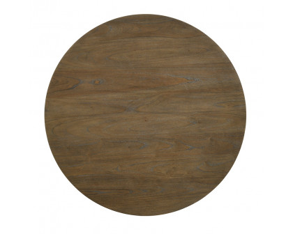 ACME - Cillin Round Dining Table in Walnut/Antique White