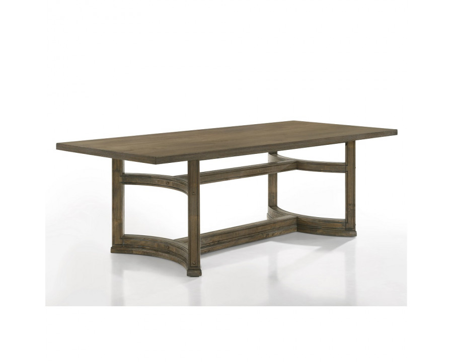 ACME - Parfield Dining Table in Weathered Oak