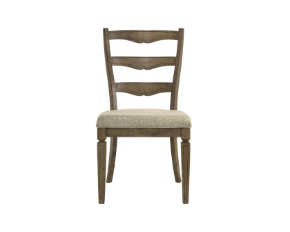 ACME - Parfield Side Chair (Set of 2) in Weathered Oak