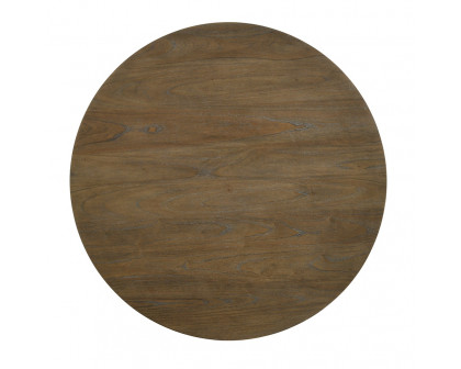 ACME - Parfield Round Dining Table in Weathered Oak