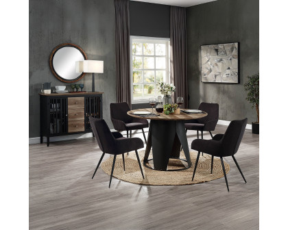 ACME - Zudora Dining Table in Antique Oak/Black (DN01948)