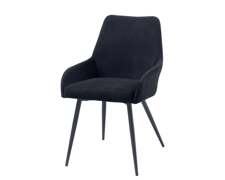 ACME - Zudora Side Chair (Set of 2) in Black Linen