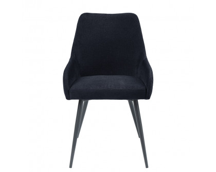 ACME - Zudora Side Chair (Set of 2) in Black Linen