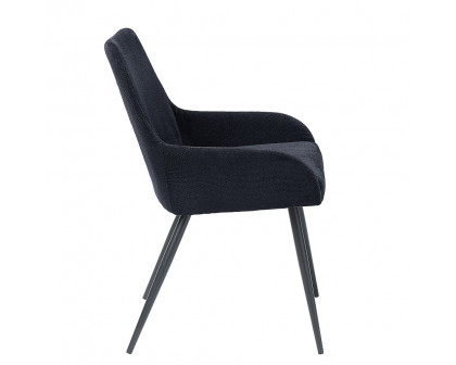 ACME - Zudora Side Chair (Set of 2) in Black Linen