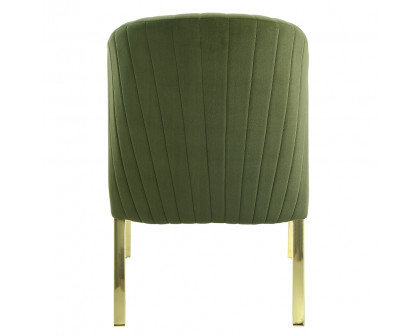 ACME Fallon Side Chair (Set of 2) - Green Velvet/Mirrored Gold