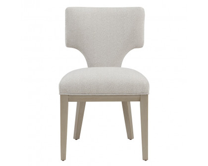 ACME - Kasa Side Chair (Set of 2) in Linen/Champagne