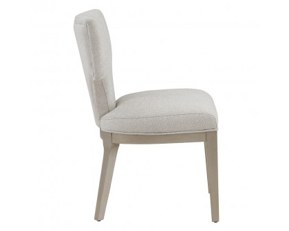 ACME - Kasa Side Chair (Set of 2) in Linen/Champagne