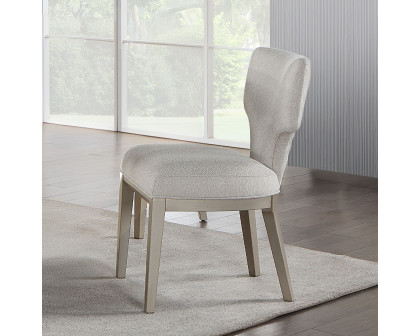 ACME - Kasa Side Chair (Set of 2) in Linen/Champagne