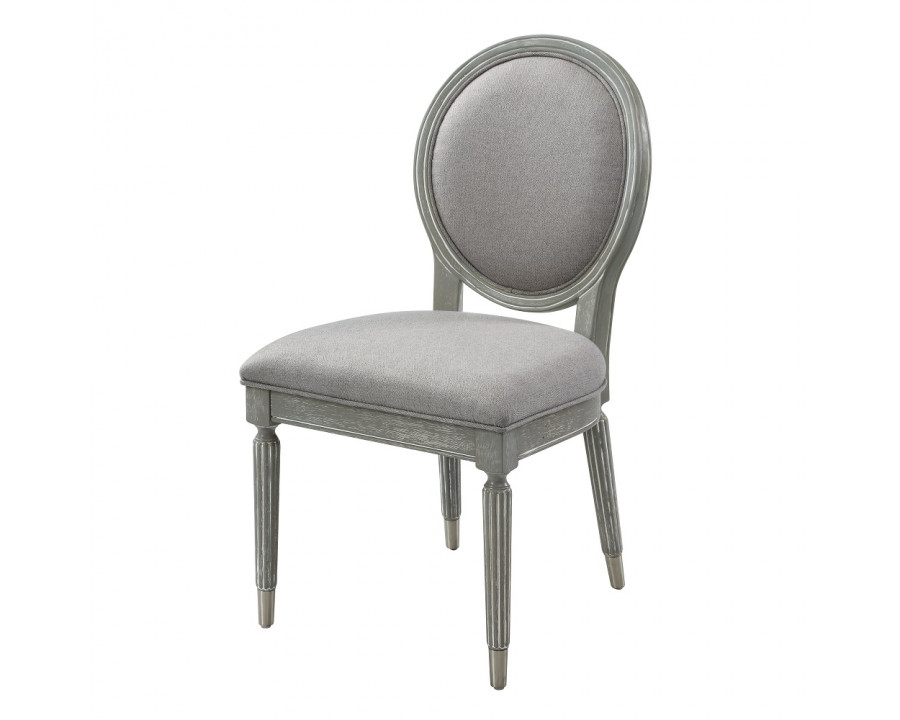 ACME - Adalynn Side Chair (Set of 2) in Gray Weathered Gray Oak