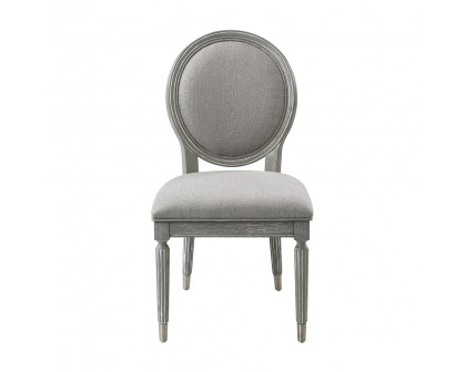 ACME - Adalynn Side Chair (Set of 2) in Gray Weathered Gray Oak