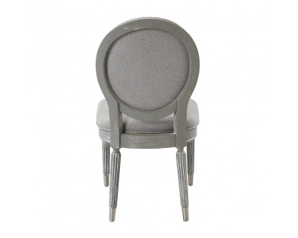 ACME - Adalynn Side Chair (Set of 2) in Gray Weathered Gray Oak