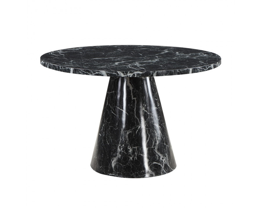 ACME - Hollis Dining Table with Engineered Stone Top in Engineered Stone