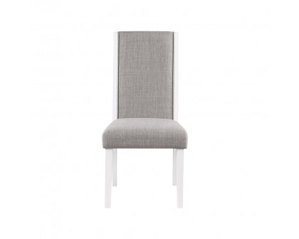 ACME - Hollyn Side Chair (Set of 2) in Gray Linen/White (DN02160)