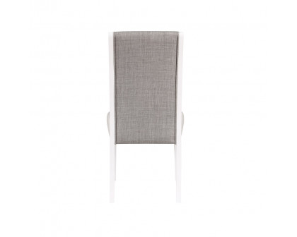 ACME - Hollyn Side Chair (Set of 2) in Gray Linen/White (DN02160)