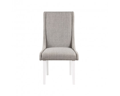 ACME - Hollyn Side Chair (Set of 2) in Gray Linen/White (DN02161)