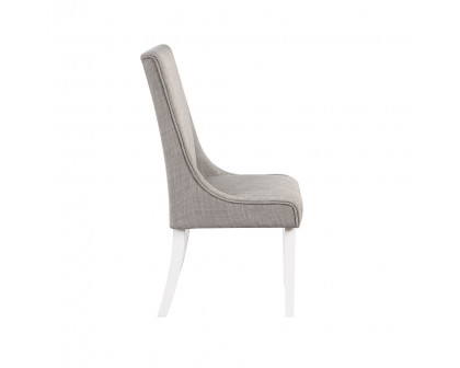 ACME - Hollyn Side Chair (Set of 2) in Gray Linen/White (DN02161)